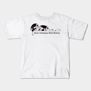 Save Animals, Hail Seitan Kids T-Shirt